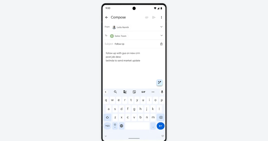 Visual for this record: Google Docs put a generative draft button next to spellcheck