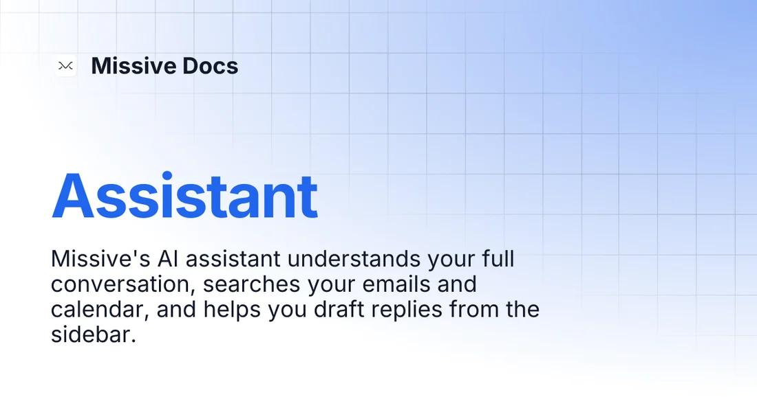 Visual published with the cited source for this record: Missive's AI assistant reads a thread's internal comments too